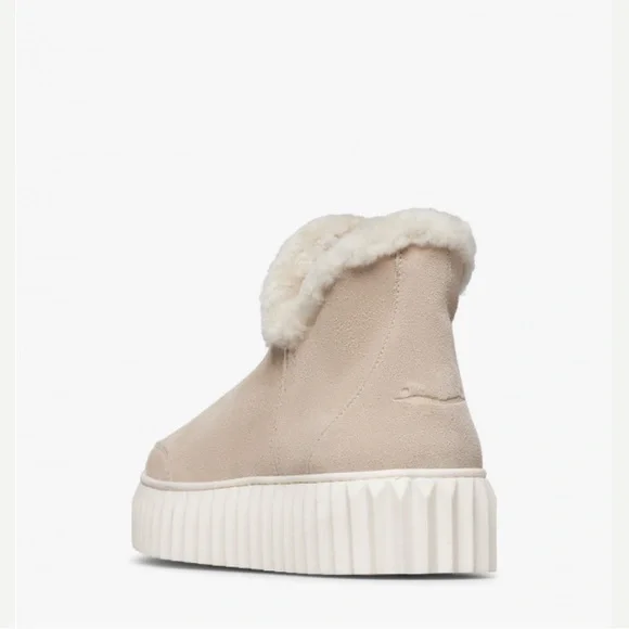 NWT VOILE BLANCHE LUNA Suede Ankle Boots in Beige - Picture 5 of 15